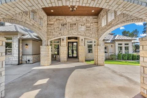 The front of a house Stock Photos