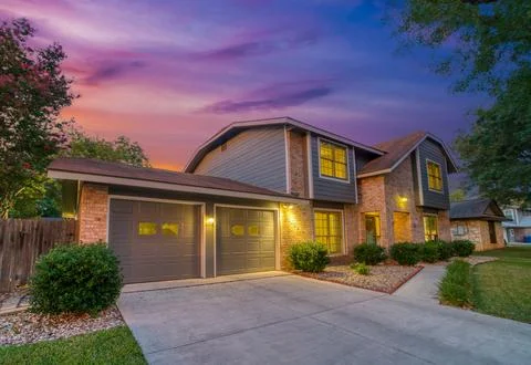 The front of a house Foto stock