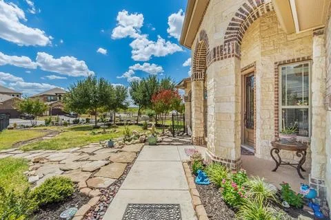 The front of a house Stock Photos