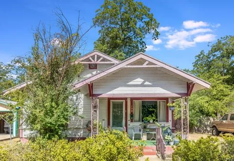 The front of a house Stock Photos