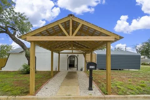 The front of a house Stock Photos