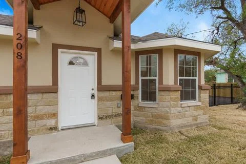 The front of a house Stock Photos