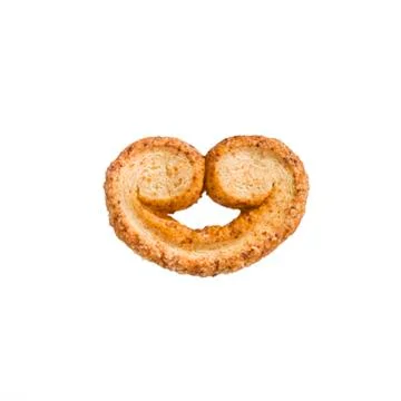 Front integral biscuit with white background Stock Photos