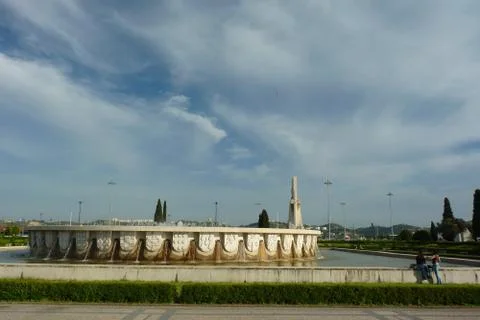 In front of the jeronimo Monasteryery Foto stock