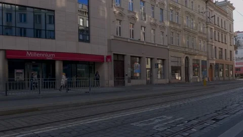 FRONT LEFT - Driver side driving plate - Wroclaw, Poland. polandwroclaw0001 Stock Footage 163712734