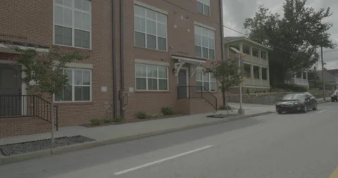 Front left driving plate - Boulevard NE at Old Wheat Street NW, Atlanta Stock Footage 252479924