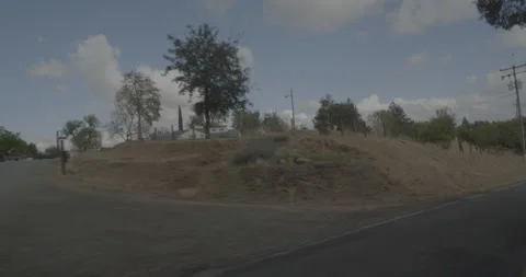 Front left driving plate - Buena Vista Road at Mile 2, Dogtown Stock Footage 293487120