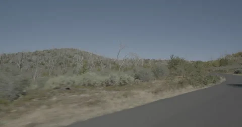Front left driving plate - Cherry Lake Road at Mile 7, Colfax Spring Stock Footage 295126129