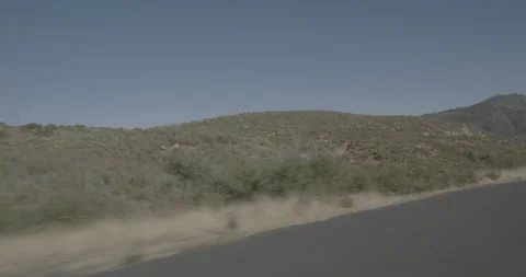 Front left driving plate - Cherry Lake Road at Mile 5, Colfax Spring Stock Footage 295130304