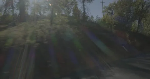 Front left driving plate - Cherry Lake Road at Mile 3, Colfax Spring Stock Footage 295131592