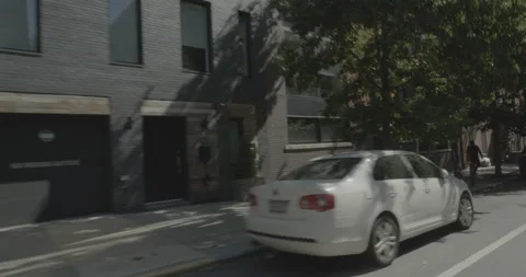 Front left driving plate - Dean Street at Boerum Place, Brooklyn Stock Footage 254339532
