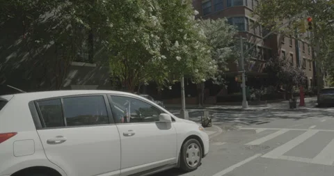 Front left driving plate - Dean Street at Hoyt Street, Brooklyn Stock Footage 254340684