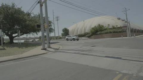 Front left driving plate - East Dean Keaton Street at Red River Street, Austin Stock Footage 255071526