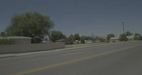 Front left driving plate - Front Street at Humbold Street, Battle Mountain Stock Footage 285317619