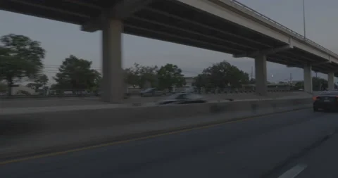 Front left driving plate - Highway 35 at East Dean Keeton Street, Austin Stock Footage 253598498