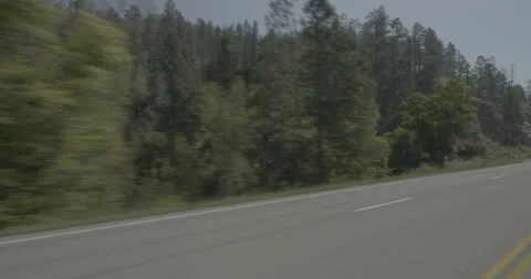 Front left driving plate - Highway 160 at Mile 116 Archuleta County Stock Footage 288565256