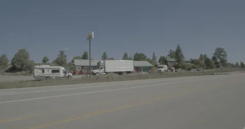 Front left driving plate - Highway 160 at Mile 132 Archuleta County Vídeo Stock 288583051