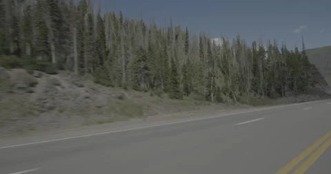 Front left driving plate - Highway 160 at Mile 169 Mineral County Stock Footage 288760505
