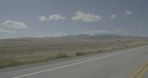 Front left driving plate - Highway 285 at Mile 105 Saguache County Stock Footage 288884745
