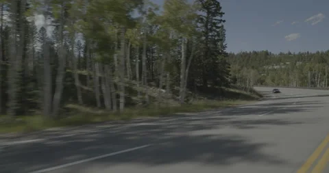 Front left driving plate - Highway 285 at Mile 119 Saguache County Stock Footage 288906674