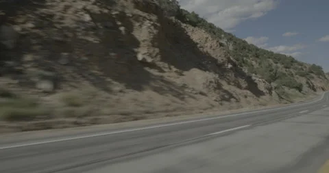 Front left driving plate - Highway 285 at Mile 123 Saguache County Stock Footage 288910821