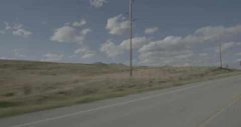 Front left driving plate - Highway 285 at Mile 192 Park County Stockbeeldmateriaal 288991255