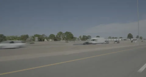 Front left driving plate - Highway 25 at Dry Creek Road Denver Vídeo Stock 289512830