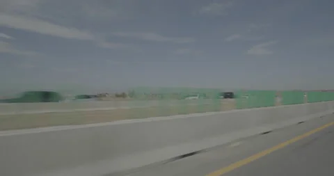 Front left driving plate - Highway 25 at Mile 248 Carter Lake Stock Footage 289576557