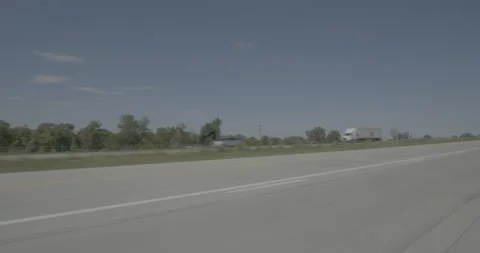 Front left driving plate - Highway 25 at Mile 265 Fort Collins Vídeo Stock 289584423