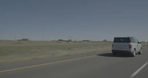 Front left driving plate - Highway 80 at Mile 372 Archer Vídeos de archivo 289868164