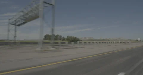Front left driving plate - Highway 71 at Mile 55 Gering Stockbeeldmateriaal 290022231