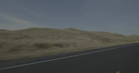 Front left driving plate - Highway 20 at Mile 126 Cherry County Stock Footage 290140131
