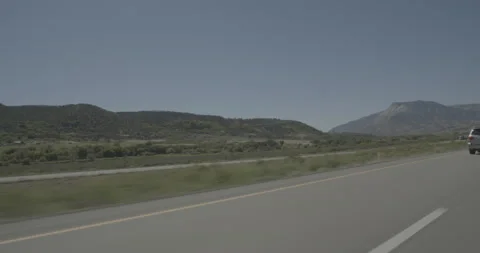 Front left driving plate - Highway 70 at Mile 78 Parachute Video stock 291863764