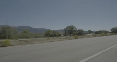 Front left driving plate - Highway 70 at Mile 74 Parachute Vídeos de archivo 291867131