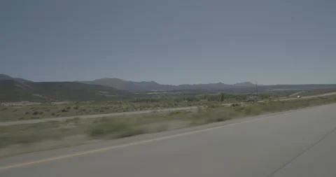 Front left driving plate - Highway 70 at Mile 72 Parachute Stock Footage 291868292