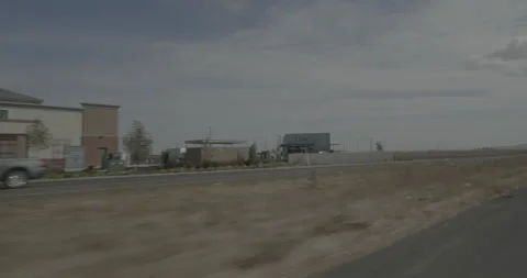 Front left driving plate - Highway 12 at Walters Road, Cordelia Stock Footage 293102987