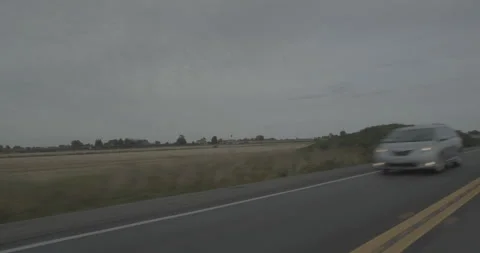 Front left driving plate - Highway 12 at Mile 4, Rio Vista Stock Footage 293344751