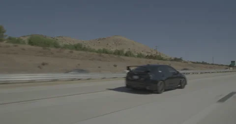 Front left driving plate - Highway 14 at Escondido Canyon Road, Mission Stock Footage 293687357