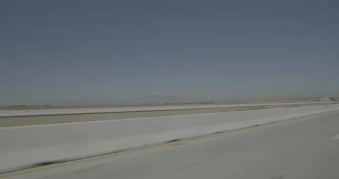Front left driving plate - Highway 14 at West Avenue A, Lancaster Stock Footage 293697455