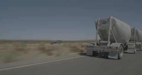 Front left driving plate - Highway 58 at 90th Street, California City Stock Footage 293716146