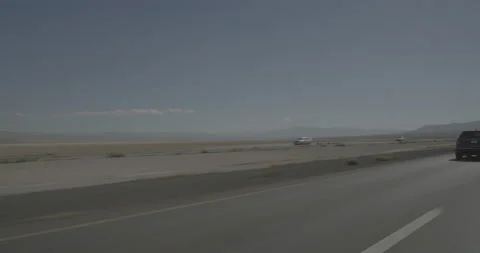 Front left driving plate - Highway 15 at Mile 183, Calada Stock Footage 294556067