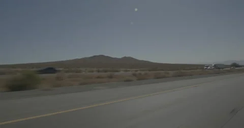 Front left driving plate - Highway 15 at Mile 151, Halloran Springs Stockbeeldmateriaal 294573658