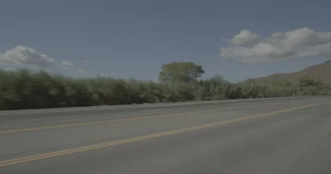 Front left driving plate - Highway 126 at Mile 33, Santa Clarita Stock Footage 294694673