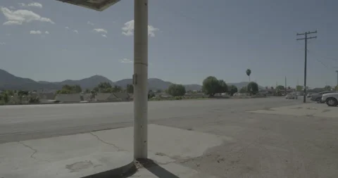 Front left driving plate - Highway 126 at Mountain View, Fillmore Stock Footage 294697003