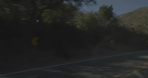 Front left driving plate - Highway 33 at Mile 21, Ojai Stock Footage 294715517