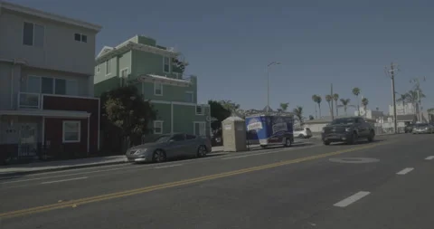 Front left driving plate - Highway 1 at Addie Street, Pismo Beach Stockbeeldmateriaal 294768819