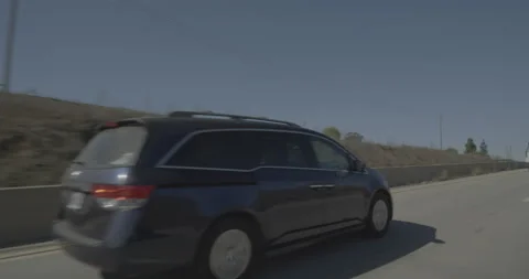 Front left driving plate - Highway 1 at Paseo de Caballo, San Luis Obispo Stock Footage 294791424