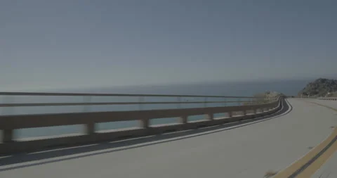 Front left driving plate - Highway 1 at Mile 75, Gorda Vídeo Stock 294928858