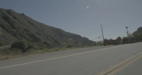 Front left driving plate - Highway 1 at Mile 76, Gorda Vídeo Stock 294929247