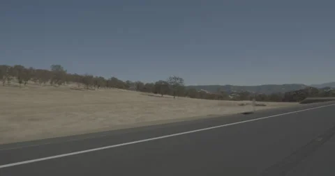Front left driving plate - Highway 120 at Mile 18, Chinese Camp Stock Footage 295046598